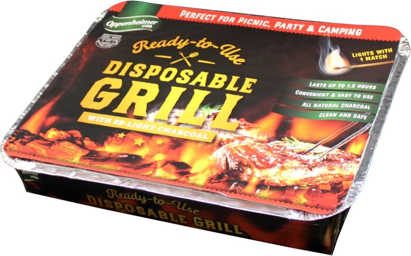 Disposable Charcoal Grill On-The-Go Ready to Use Easy to Light Kosher (2)