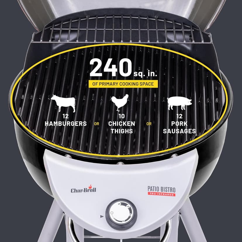 Char-Broil® Patio Bistro® TRU-Infrared Electric Grill, Black - 20602107