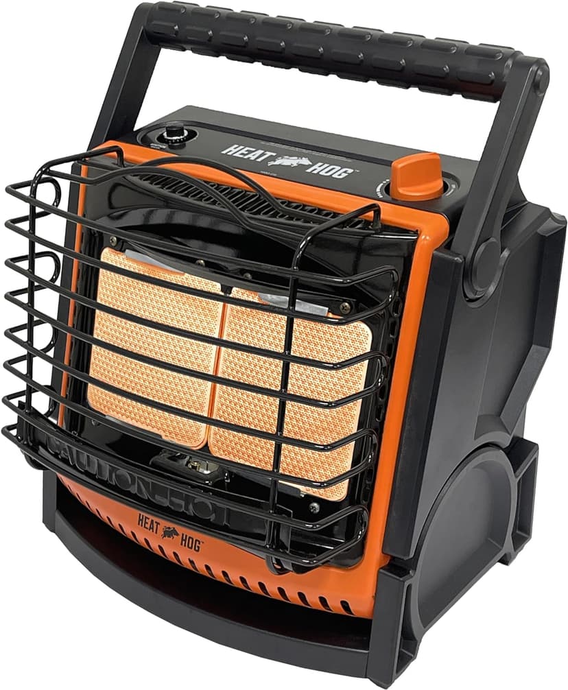 Heat Hog 18,000 BTU Portable Propane Radiant Space Heater, Indoor, Outdoor, Garage, Camping, Outdoor Sports, Boating, RVs, Tiltable Design, Gas Powered