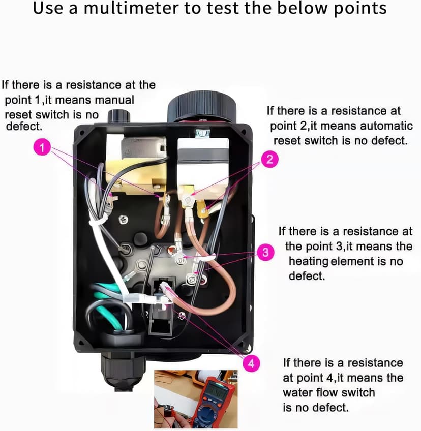 UCEDER Hot Tub LX H20-Rs1 Thermostat 110V 2kw with Adjustable Temperature Thermostat for Some hot tubs,Underground Small Pool &Bathtub（Suggest Connect 20A Adapter or Breaker