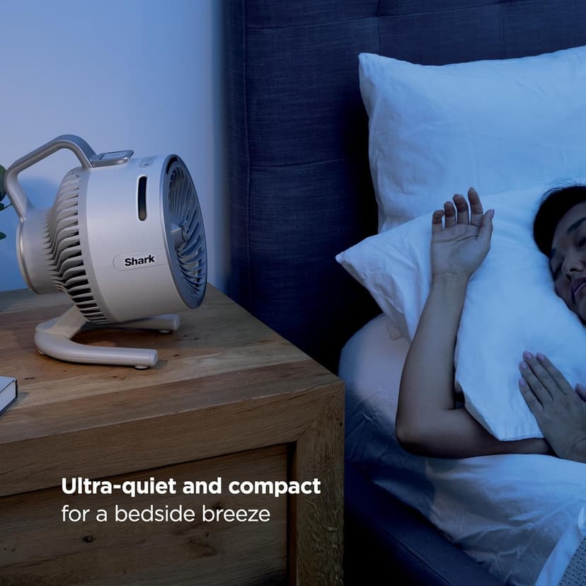 Shark FlexBreeze HydroGo Fan—Ultra-powerful portable fan with indoor + outdoor mist, Up to 70 feet of reach, corded & cordless, up to 12-hr. battery, 5 speeds, evaporative misting, Dove, FA052DV