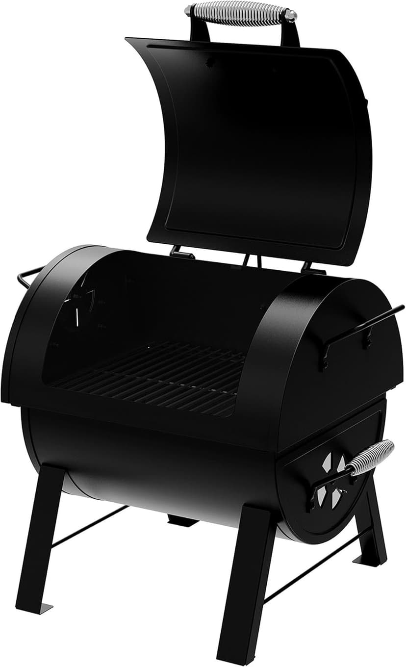Dyna-Glo DGSS287CB-D Portable Tabletop Charcoal Grill & Side Firebox