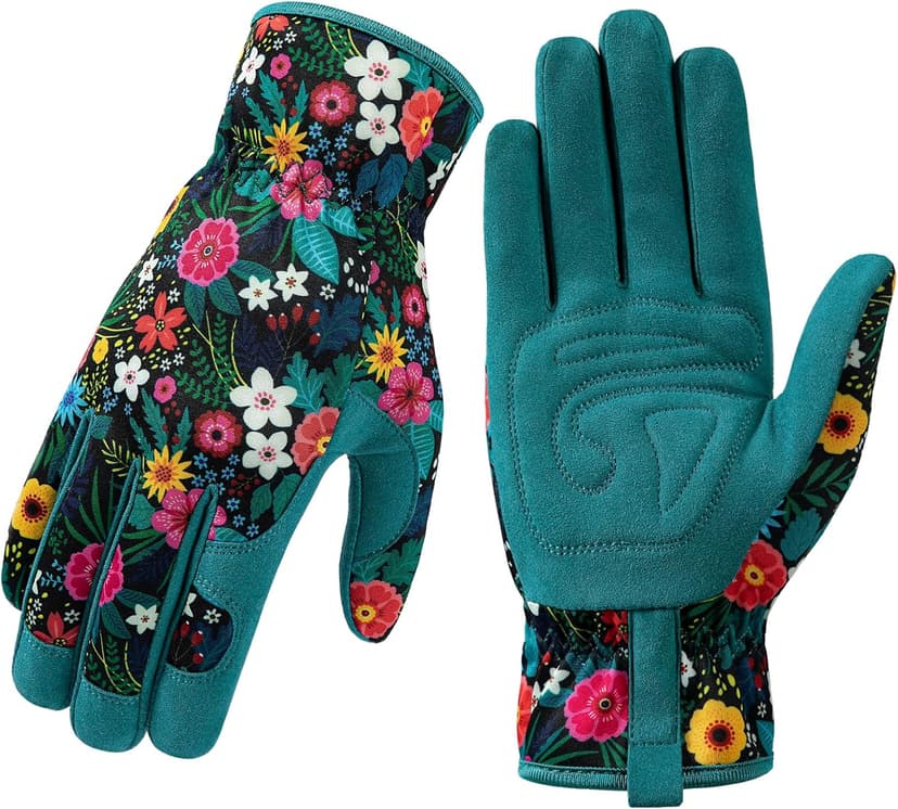 Gardening Gloves for Women, Breathable leather Garden Gloves with Grip, Thorn-Proof Puncture-Resistant Work Gloves
