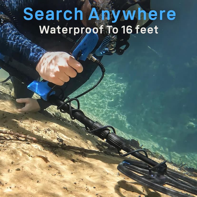 Garrett Vortex VX9 - Made in The USA - Metal Detector for Adults - MD-MF Tech - Waterproof to 16 ft, 8.5” x 11” Searchcoil, 7 Frequency Options, Three-Tiered Target ID Scales - Weighs 2.9 Pounds