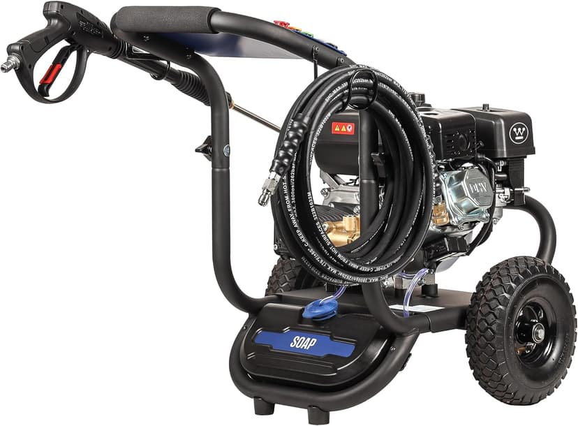 Westinghouse WPX3600 Gas Pressure Washer, 3600 PSI and 2.7 Max GPM, Onboard Soap Tank, Spray Gun and Wand, 5 Nozzle Set, for Cars/Fences/Driveways/Homes/Patios/Furniture