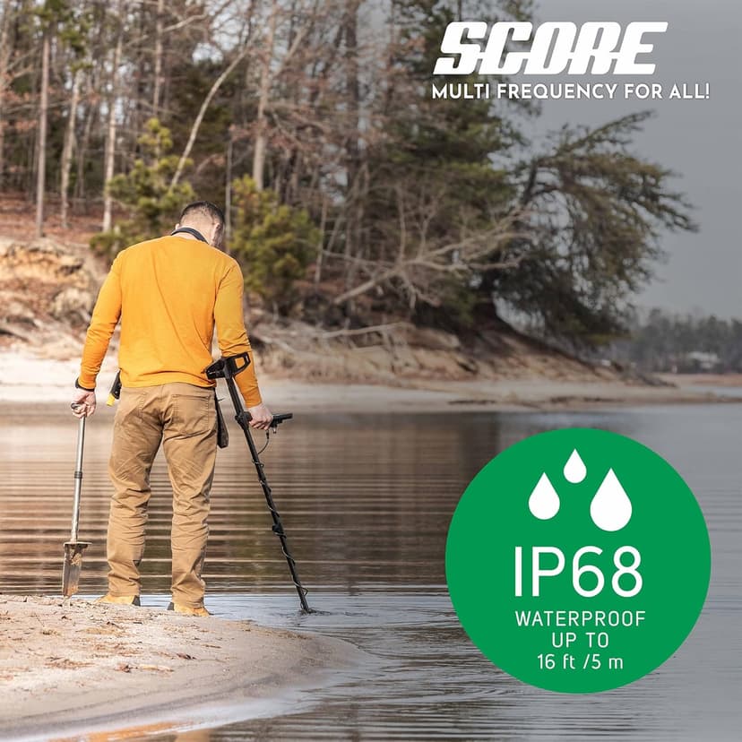 Nokta Triple Score PRO Pack Metal Detector for Adults - Fully Waterproof, Rechargeable, Multi-Frequency, Easy-to-Use Detectors for Treasure Hunting