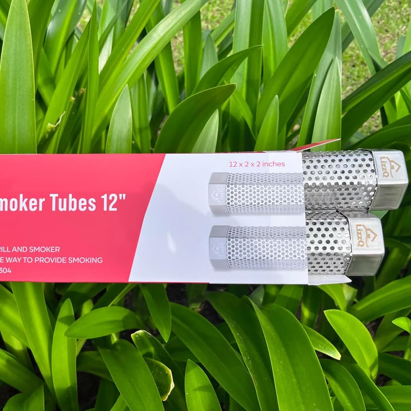 Premium Pellet Smoker Tube 12" (Set of 2) - 5 Hours of Billowing Smoke, Hot or Cold Smoking, for Any Grill or Smoker, An Easy and Safe Way to Provide Smoking, Free eBook Grilling Ideas & Recipes