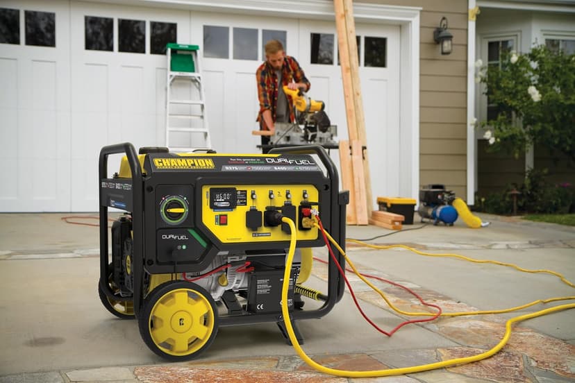 Champion Power Equipment 9375-Watt Dual Fuel Portable Generator with Electric Start and CO Shield