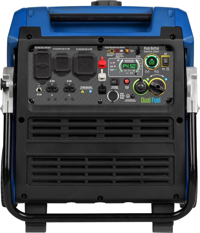 Westinghouse 11000 Peak Watt Dual Fuel Portable Inverter Generator, Remote Electric Start, Transfer Switch Ready, Gas and Propane Powered, Low THD - Safe for Electronics, Parallel Capable, CO Sensor