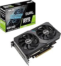 ASUS Dual NVIDIA GeForce RTX 3060 V2 OC Edition 12GB GDDR6 Gaming Graphics Card (PCIe 4.0, 12GB GDDR6 Memory, HDMI 2.1, DisplayPort 1.4a, 2-Slot, Axial-tech Fan Design, 0dB Technology)