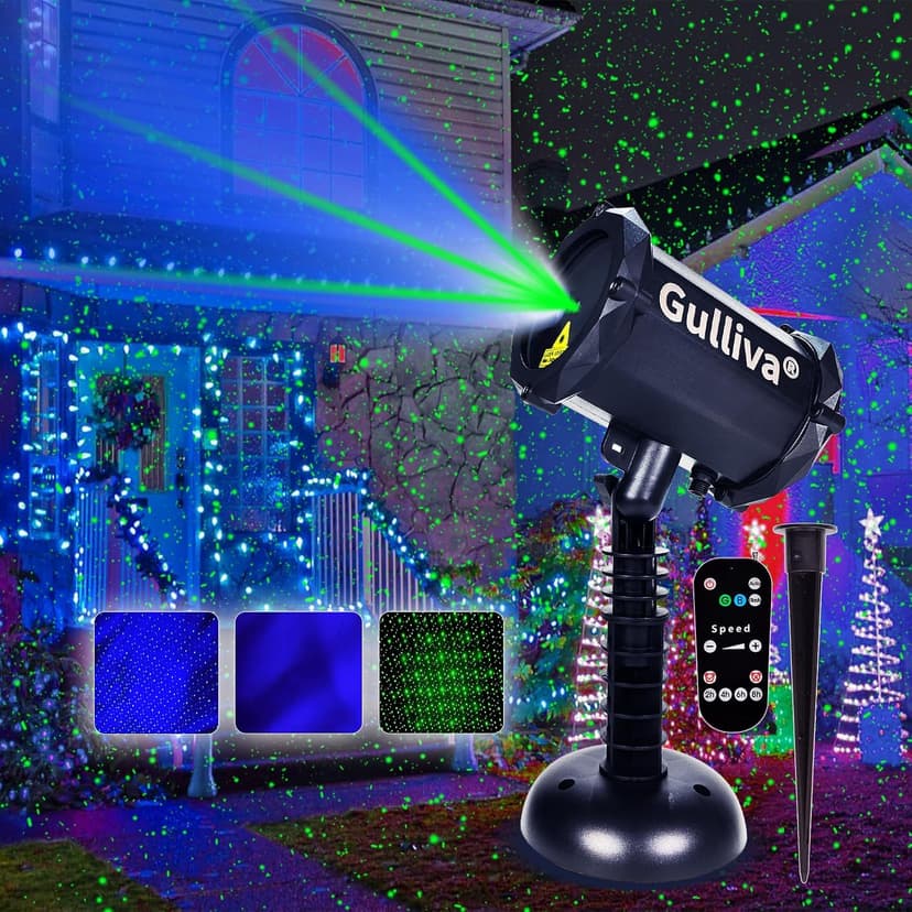 Outdoor Firefly Projector Lights with Blue Aurora LED – Perfect for Garden, Yard, and Patio Decor | Create Magical Starry Nights for Holidays & Events | Waterproof, Remote Control