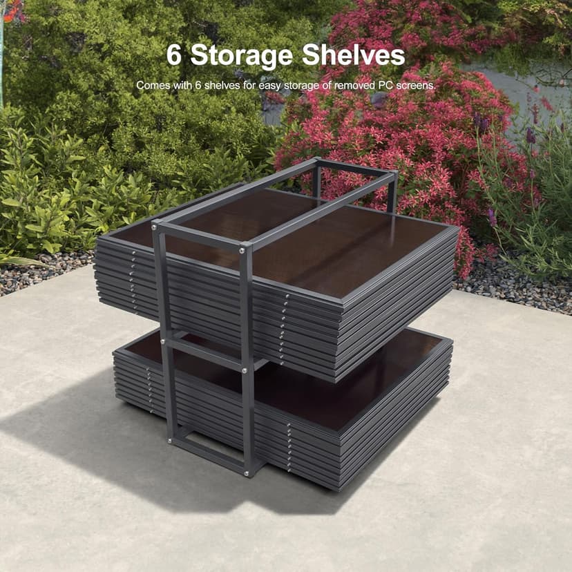 PURPLE LEAF 12' X 20' Sunroom Permanent Hardtop Gazebo Solarium Galvanized Steel Double Roof Aluminum Outdoor Screen House for Patio Deck Backyard Grey