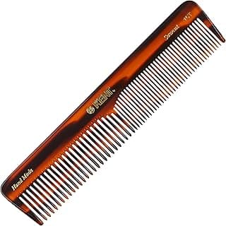 Kent 16T Fine Tooth and Wide Tooth Comb for Daily Grooming, Handmade Styling Comb for All Hair Types, Styling and Detangling Combs for Men and Women
