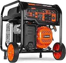 WEN DF8000X 8000-Watt Dual Fuel Electric Start Generator with CO Watchdog