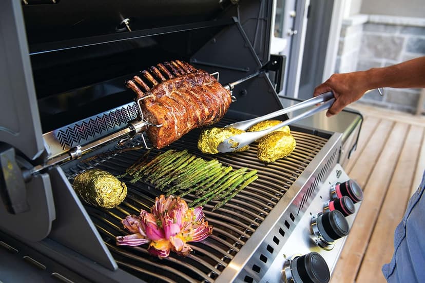 Napoleon P500RSIBPSS-3 Prestige 500 RSIB Propane Gas Grill, sq. in + Infrared Side and Rear Burner, Stainless Steel