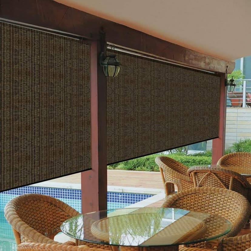 90% Sun Shade Cloth with Grommets, Pergola Shade Cover Canopy, Mesh Tarp Sun Screens for Patio, Outdoor, Garden, Backyard (8' X 10')