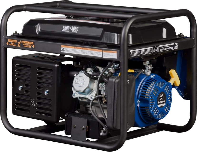Westinghouse Outdoor Power Equipment 4650 Peak Watt Portable Generator, RV Ready 30A Outlet, Gas Powered
