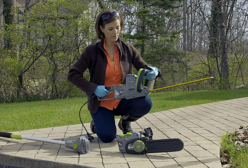 Earthwise 2-in-1 Convertible Pole Hedge Trimmer