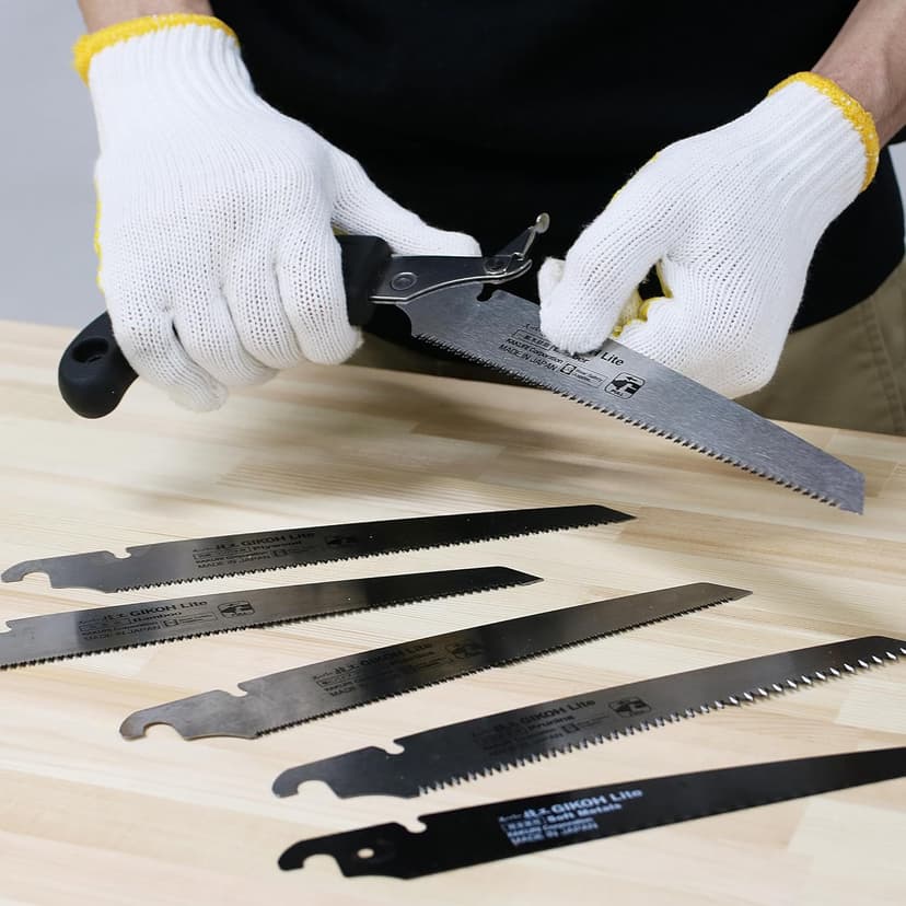 KAKURI Japanese Hand Saw [Tree Pruning] 8-1/4" Japanese Pull Saw with Blade Cover, Made in JAPAN