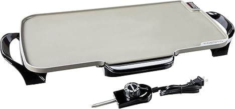 Presto 07062-22-Inch Ceramic Removable Handles Electric Griddle, 22 Inch, Black