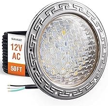 SURAIELEC 12V AC Pool Lights for Inground Pool, 10 inch Underwater Pool Light Replacement, 35W LED, 3000LM, 6000K Cool White, Swimming Pool Light for Pentair Wet Niches, 50FT Cord