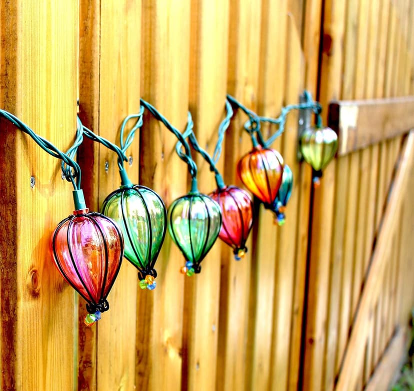 11FT Multicolor String Lights with 10 Bulbs, Colored Backyard Patio Indoor/Outdoor UL Listed String Lights,Hanging for Bistro Tents Market Cafe Gazebo Porch Party Wedding