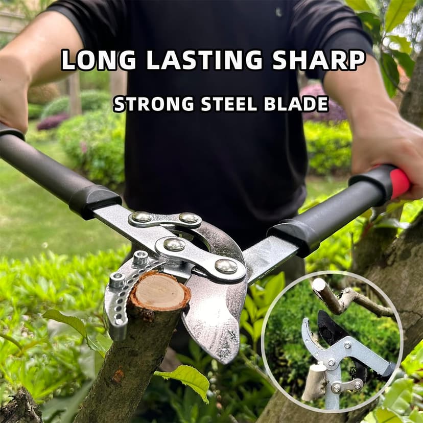 Lopper Heavy Duty Branch Cutter Tree Clippers with Compound Action, Chops Thick Branch Ease, Garden Loppers Pruning, 18 Inch Tree Trimmer with 1.6” Clean Cut Capacity (18 Inch)