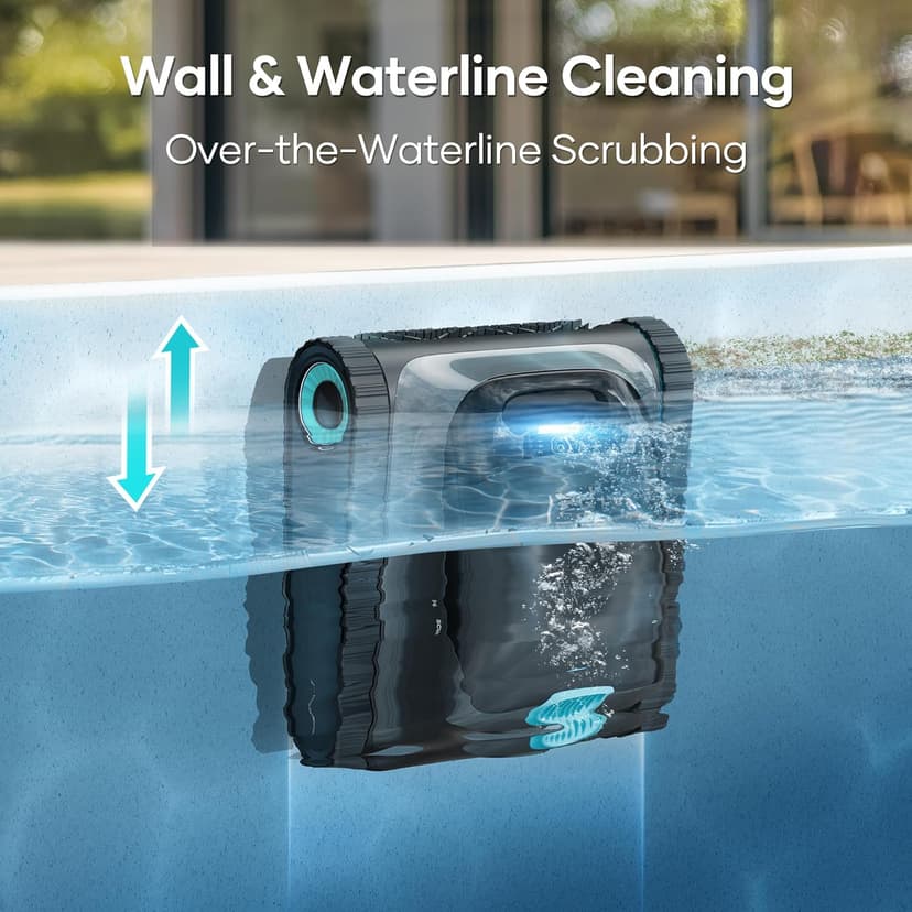 (2025 Upgrade) Aiper Scuba S1 Robotic Pool Cleaner,Wall & Waterline Cleaning,180-Min Battery Life, Ultra-fine Filtation, Smart Navigation, App Support