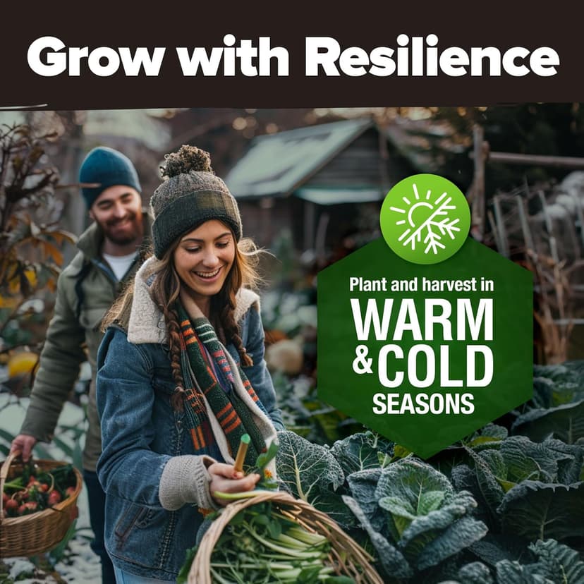 HOME GROWN 55 Vegetable Seeds Pack – 28,000+ 𝗨𝗦𝗔 Heirloom 𝗡𝗢𝗡-𝗚𝗠𝗢 Seeds for Planting – Spring, Fall, Winter Garden Kit – Survival Seed Vault for Preppers & Gardeners – Gift for Men & Women