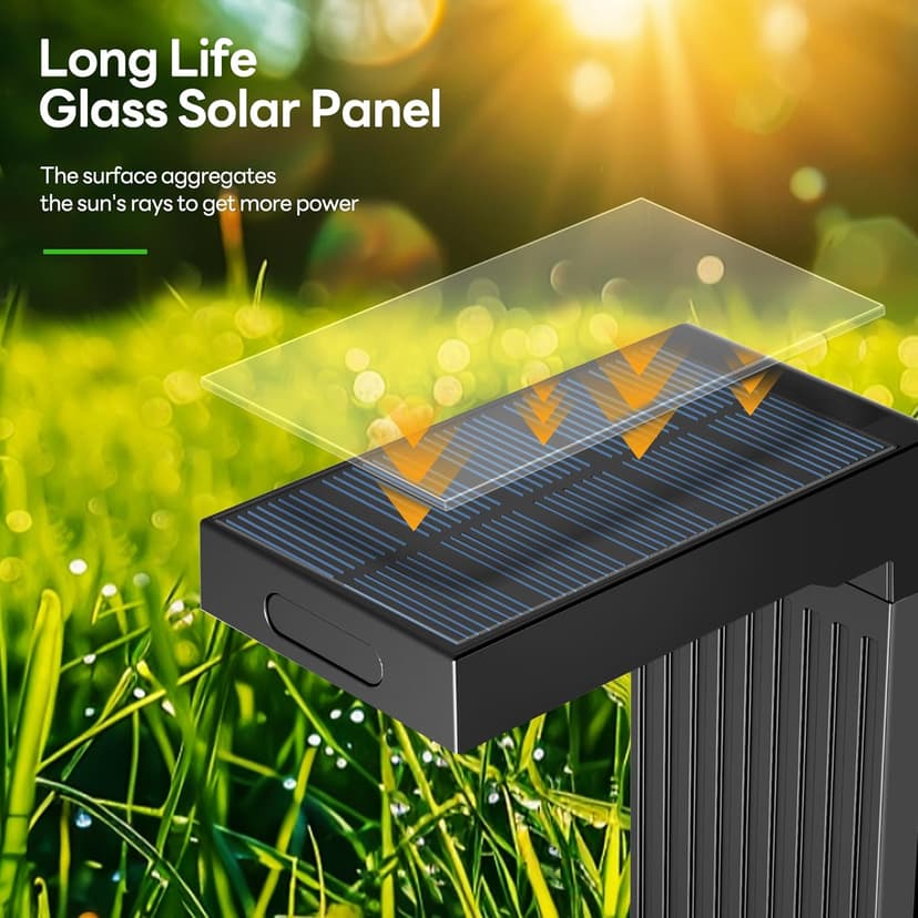 Solar Pathway Lights Outdoor 4Pack, 400LM Motion Sensor Walkway Lights with Warm/Cool White, 12H Lasting, IP65 Waterproof Solar Powered Landscape Lighting for Garden, Yard