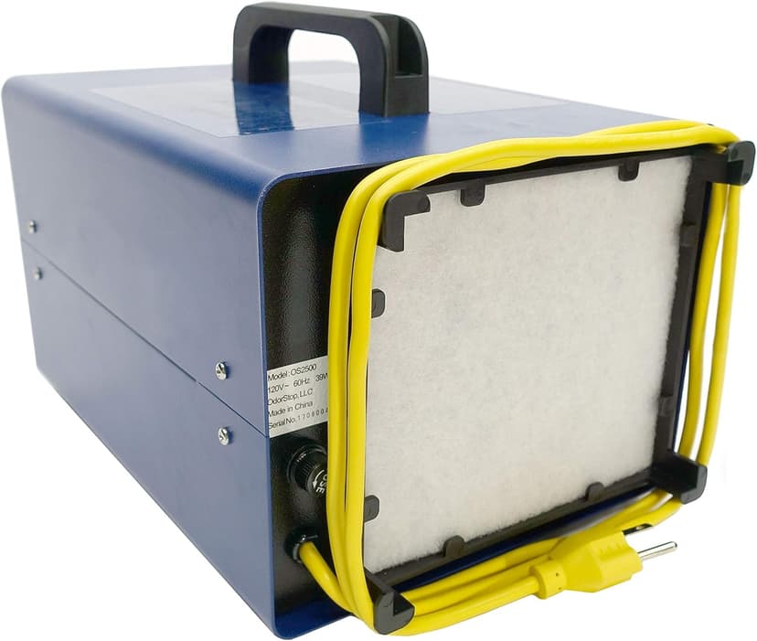 OdorStop OS2500UV Professional Grade Ozone Generator Ionizer for Areas of 2500 Square Feet+, For Deodorizing and Purifying Medium Size Areas Such as Hotel Rooms, Offices, and Basements