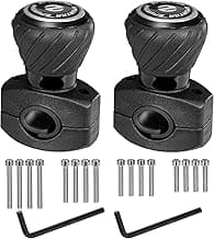 Spurtar Steering Wheel Knob Spinner, 2Pack Universal Car Suicide Knob Power Handle Spinner Fit for Cars, Truck, Forklift, Mower, Tractor, Boat, Golf Cart – Black
