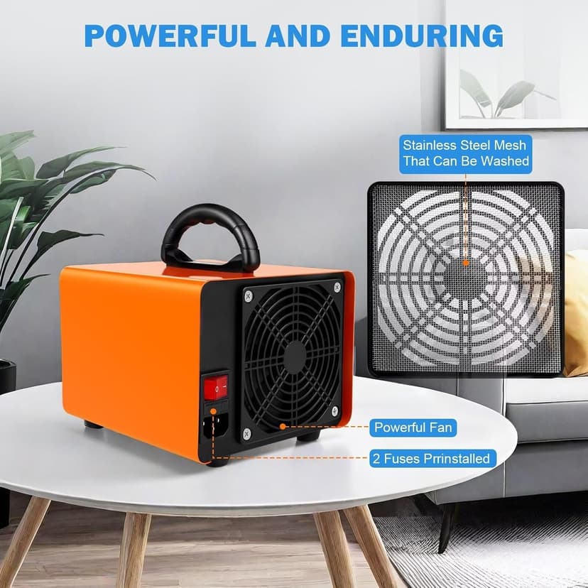 Ozone Generator 80,000mg/h, Ozone Machine Odor Removal Ozone Odor Eliminator Ozonator Air Ionizer Deodorizer for Home/Car/Smoke/Pet Odor