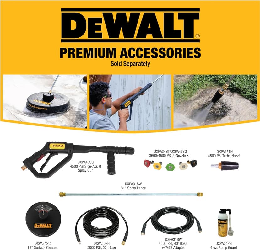 Dewalt 61110S 3400 PSI at 2.5 GPM Cold Water Gas Pressure Washer with Electric Start