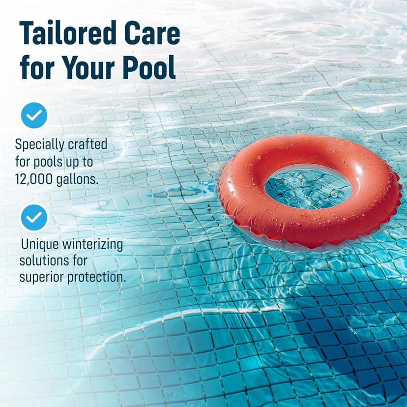 Winter Closing Kit - Winterizing for Above Ground & In-Ground Pools up to 12,000 Gallons: Protect Your at The end of Season with Our 3-in-one Maintenance
