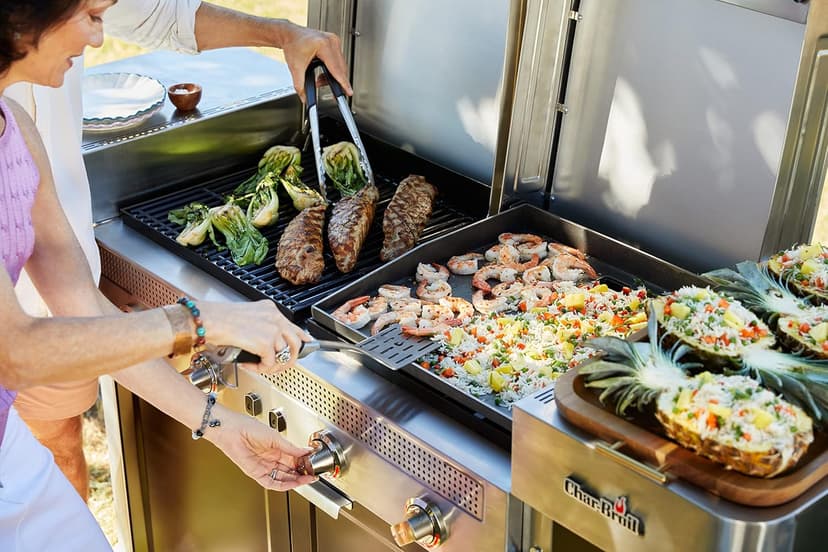 Char-Broil Medallion Series Amplifire Infrared Technology Vista 3-in-1 Stainless Steel Outdoor Kitchen - 463259423