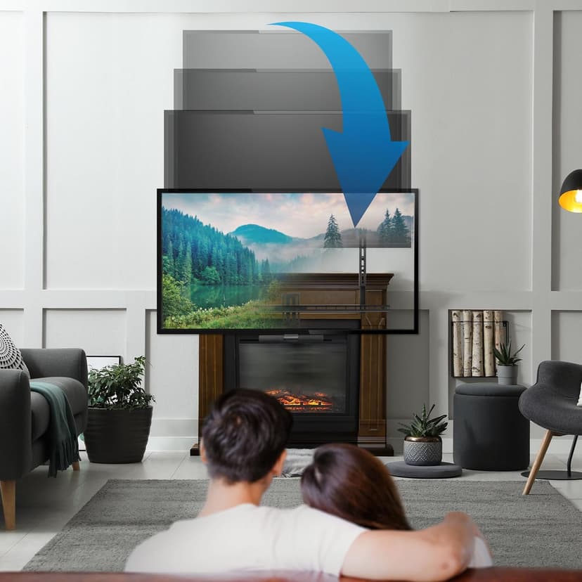 Mount-It! Fireplace TV Wall Mount for Large TVs, MI-384L