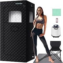 Sauna Box, Portable Steam Sauna for Body Relaxation, Portable Sauna for Home, Personal SPA Steam Sauna with 3L /1500W Steamer, 9 Levels Temp Control, Full Body Sauna Tent for Spa,Indoor,Outdoor