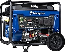 Westinghouse 6600 Watt Home Backup Portable Generator, Remote Electric Start with Auto Choke, Transfer Switch Ready, RV Ready, CO Sensor