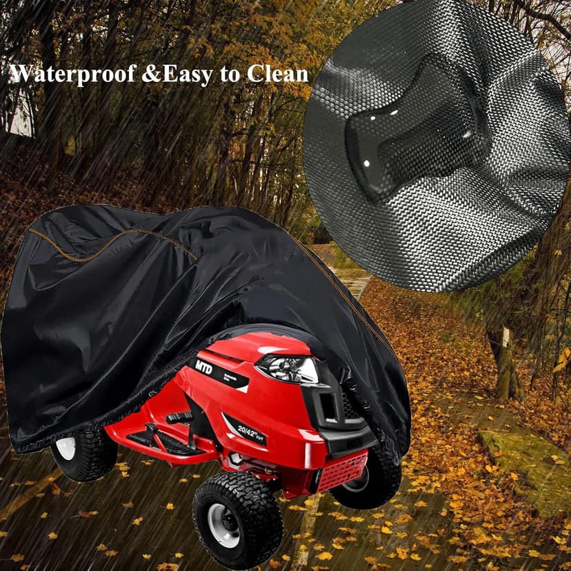 Riding Lawn Mower Cover Tractor 420D Compatible with up to 35 inch Decks Cub Cadet,Troy-Bilt,Husqvarna,MTD,Greenworks, EGO,Craftsman,Honda Windproof Outdoor with Storage