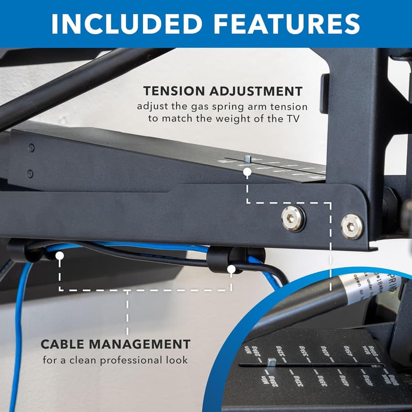 Mount-It! Fireplace TV Wall Mount for Large TVs, MI-384L
