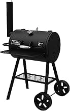 Dyna-Glo Signature Series DGSS443CB-D Heavy-Duty Compact Barrel Charcoal Grill, Black powder coat