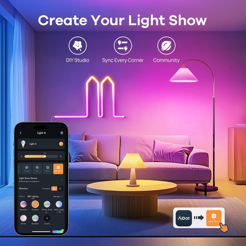 OREiN Matter Smart Light Bulb, BR30 Smart Light Bulbs 650LM 60W, Recessed Color Changing Bulbs RGBTW, Smart Flood Light Bulb Compatible with Alexa, Apple Home, Google Home, SmartThings, 4Pack