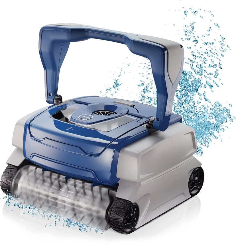 Polaris 8050 Sport Robotic Pool Cleaner, Automatic Vacuum for InGround Pools up to 40ft, Wall Climbing Vac w/ Strong Suction & Easy Access Transparent Lid