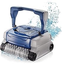 Polaris 8050 Sport Robotic Pool Cleaner, Automatic Vacuum for InGround Pools up to 40ft, Wall Climbing Vac w/ Strong Suction & Easy Access Transparent Lid
