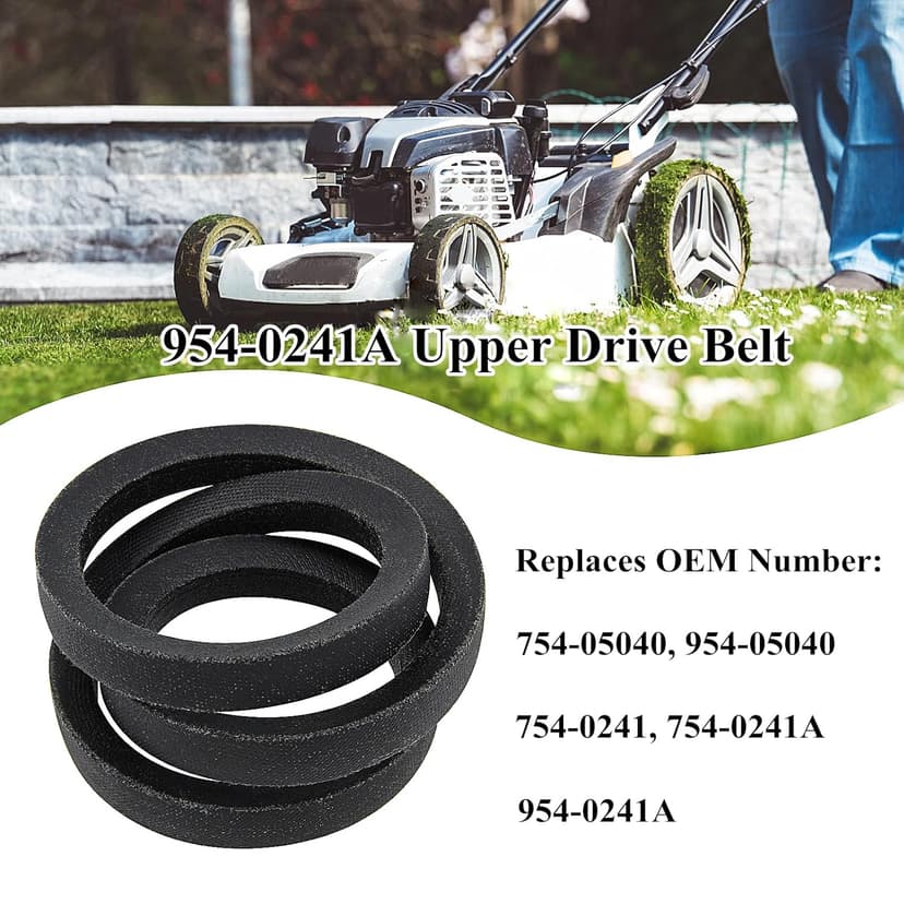 954-05040 Drive Belt (5/8'' x 35 1/4'') Replaces 754-05040, 954-0241A, 754-0241A for MTD, Troy-Bilt, Craftsman, Cub Cadet, Yard Machines Riding Lawn Mowers, Replaces 954-0241A Upper Drive Belt