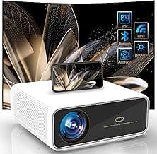 1800 Ansi Smart Outdoor Projector 4K with WIFI and Bluetooth,Auto Focus,DoIby Audio,ARC,PPT,Outdoor Movie Home Projector 4k HDR10+30W Speaker,50%Zoom,500''Display,Compatible w/ TV Stick,iOS,Android,PC