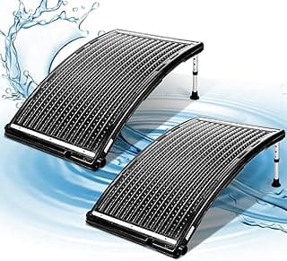 2025 Upgraded Solar Pool Heater with Adjustable Support Feet, Inground Pool Solar Heater, Above Ground Pool Heater, Solar Water Heater, Pool Heater for Above Ground Pool（2 Set）