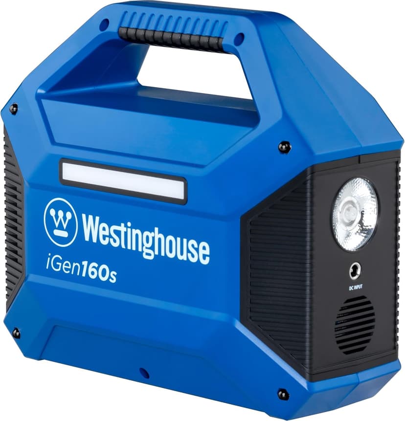 Westinghouse 155Wh 150 Peak Watt Portable Power Station & Solar Generator, Modified Sine Wave AC Outlet, Backup Lithium Battery for Camping, Home, Travel, Indoor/Outdoor Use (Solar Panel Not Included)