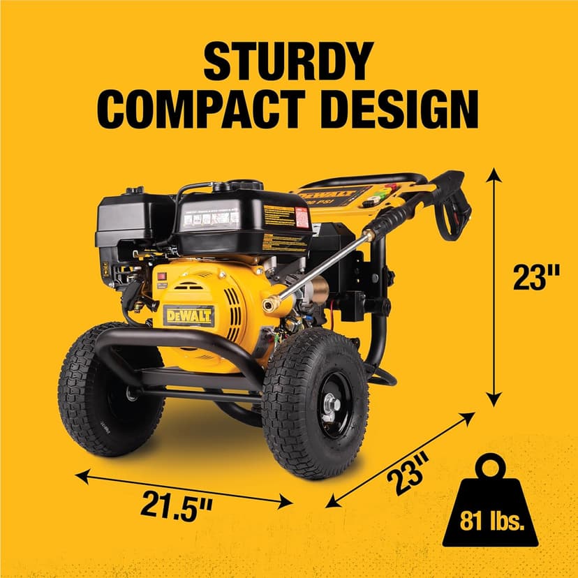 Dewalt 61110S 3400 PSI at 2.5 GPM Cold Water Gas Pressure Washer with Electric Start